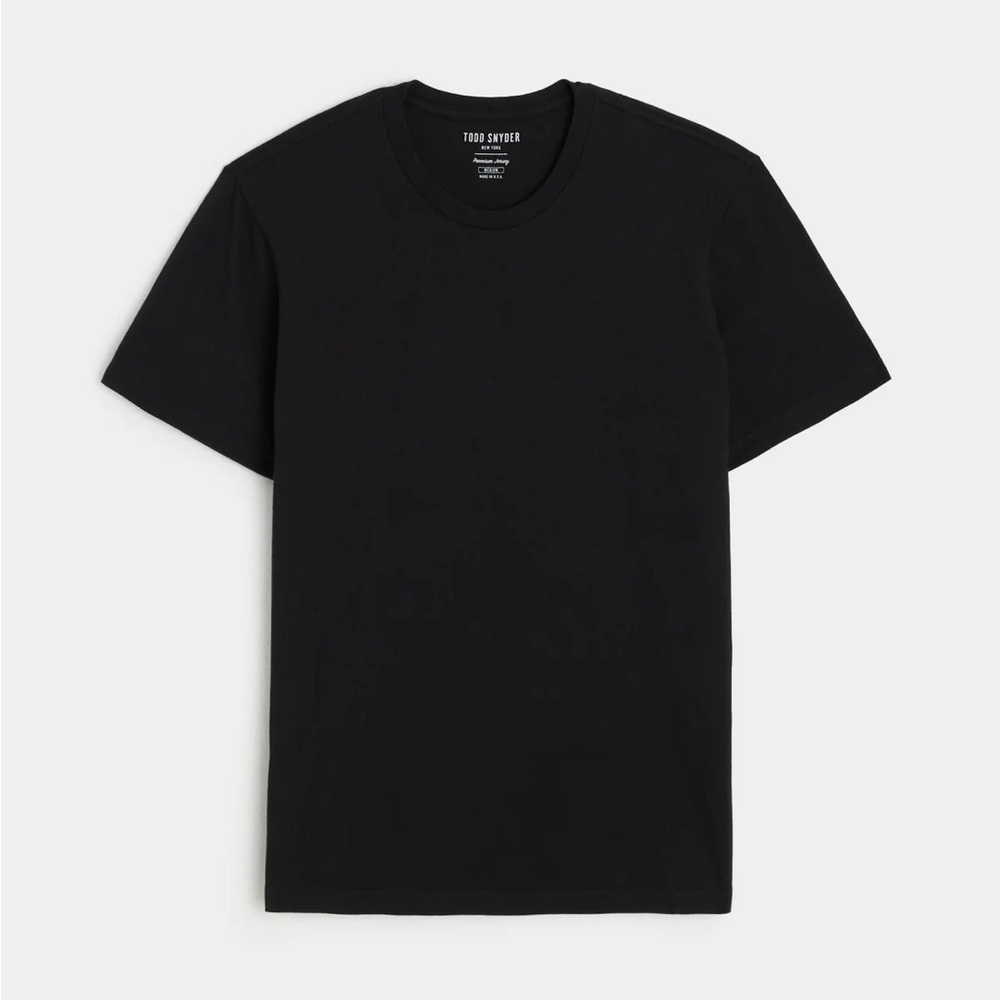 Todd Snyder MADE IN L.A. PREMIUM JERSEY TEE IN Black Size L